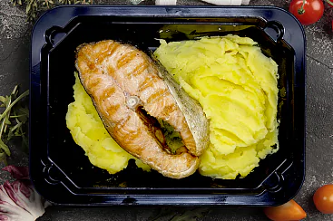 Лосось с пюре, 260г