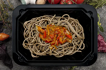 Соба с томлеными овощами, 150г