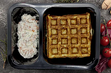 Вафля картофельная с лососевым кремом, 160г