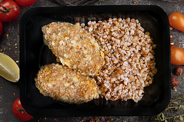 Котлетки мясные с гречкой, 300г