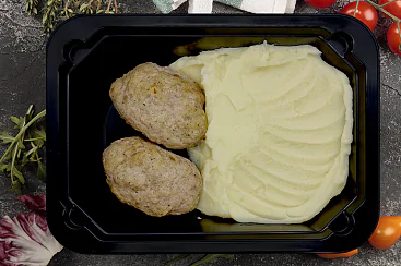 Котлетки свиные с пюре, 300г