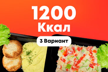 1200ккал/5 дней - 3 вариант