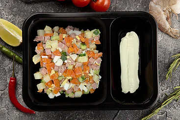 Салат Оливье с ветчиной, 200г