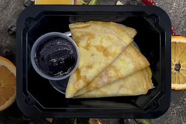 Блинчики с джемом из черной смородины, 200г